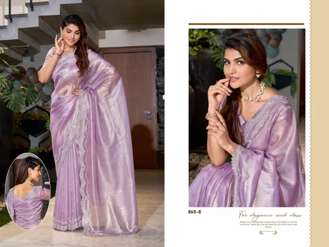 Mehek 865 A To E Designer Party Wear Wholesale Sarees Suppliers In Mumbai